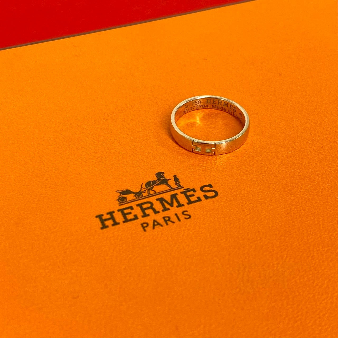 HERMES エルメス エヴァー ヘラクレス リング K18 750PG 指輪