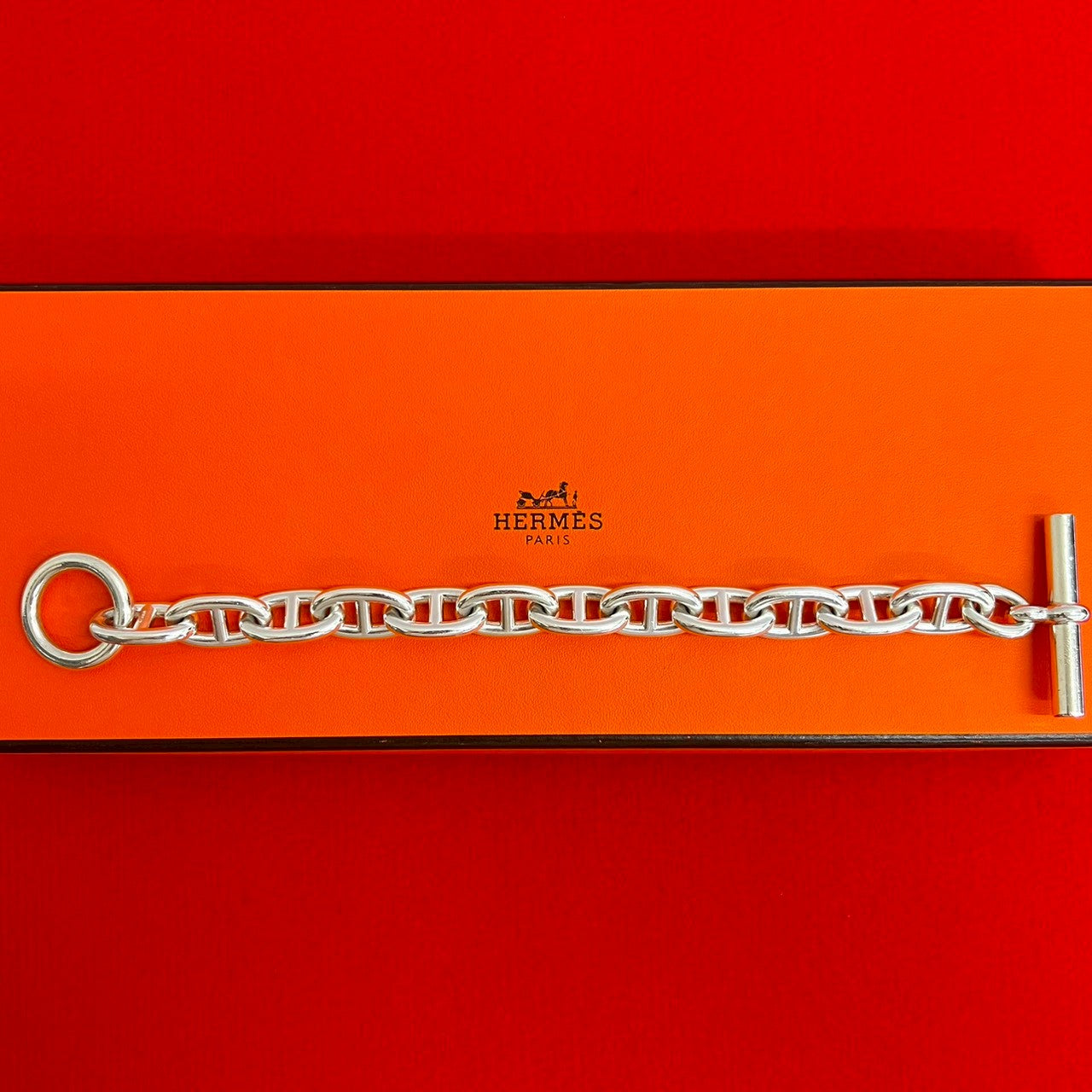 HERMES エルメス シェーヌダンクル TGM マルジェラ期 ブレスレット