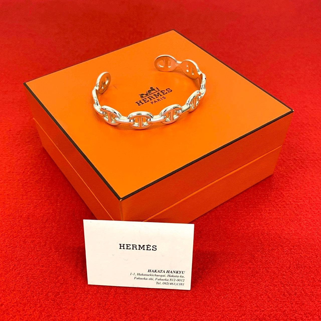 HERMES エルメス アンシェネ バングル