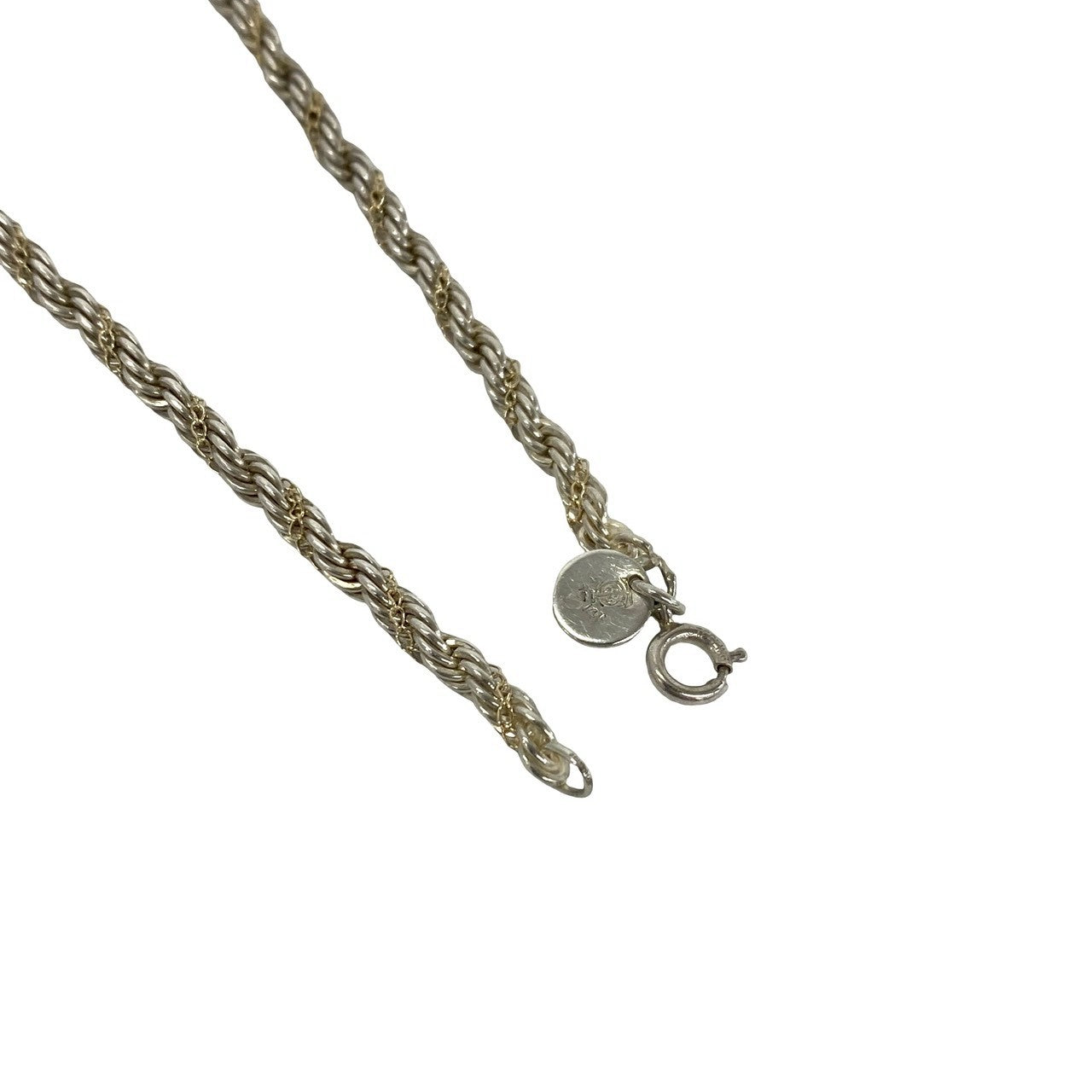 TIFFANY&Co. ティファニー (Vintage) ツイストロープ チェーン ネックレス 925 K14 585YG 4