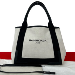 BALENCIAGA バレンシアガ ネイビーカバス ハンドバッグ