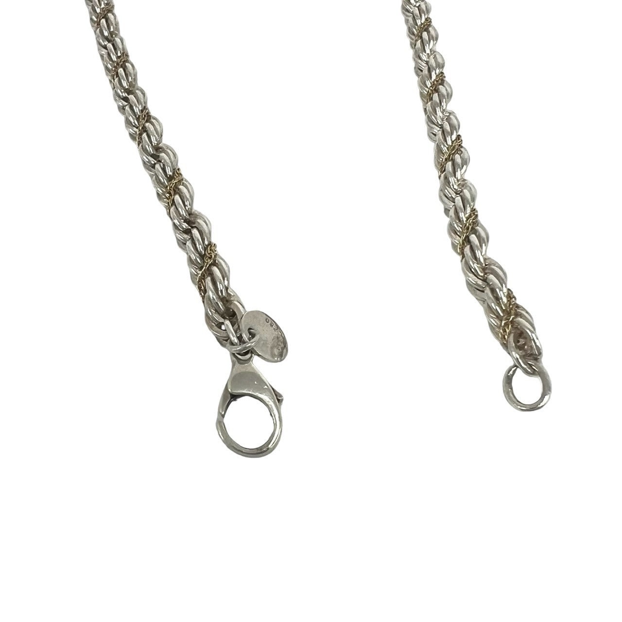 TIFFANY&Co. ティファニー ツイストロープ チェーン ネックレス 925 K18 750YG 5