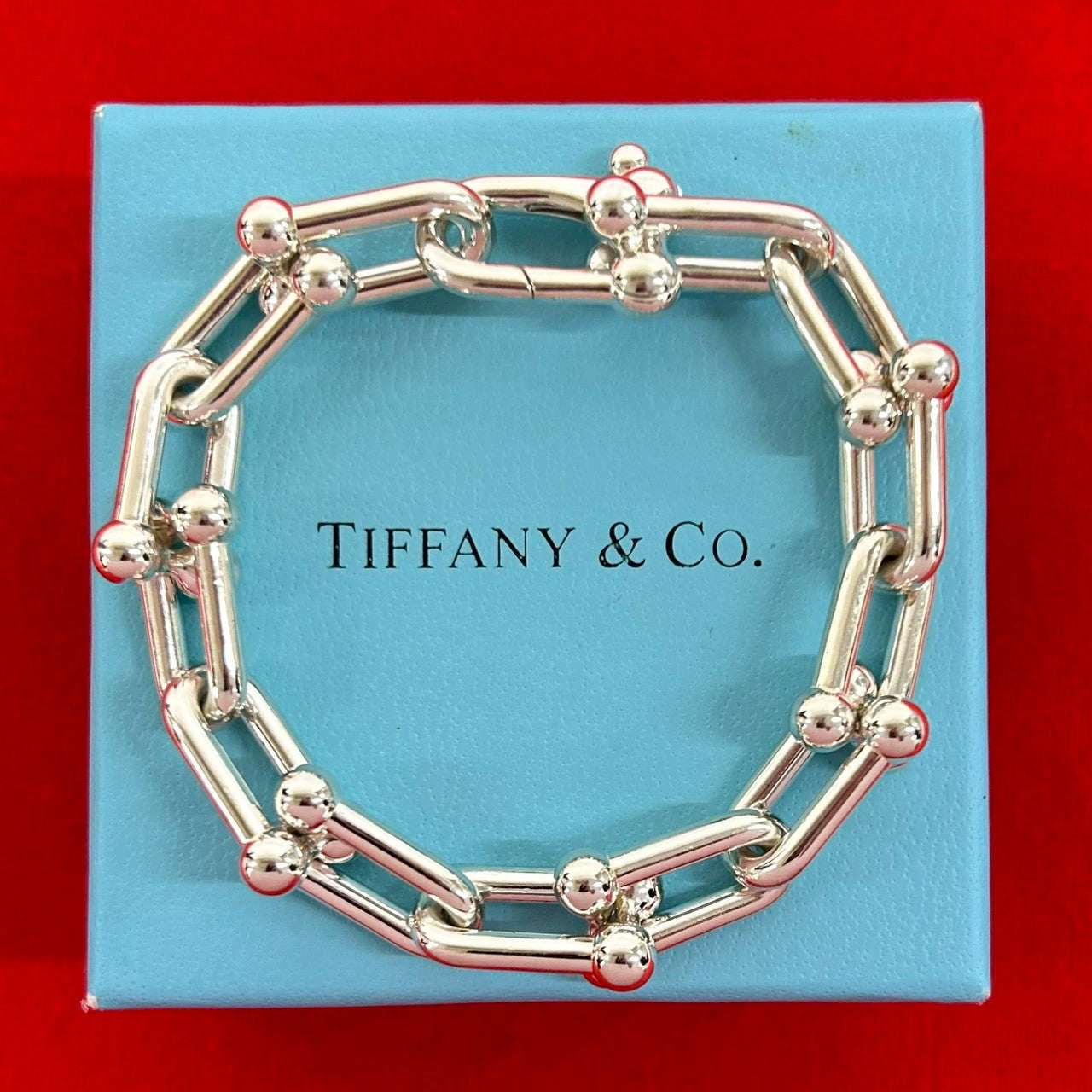TIFFANY&Co. ティファニー ハードウェア ラージ リンク ブレスレット