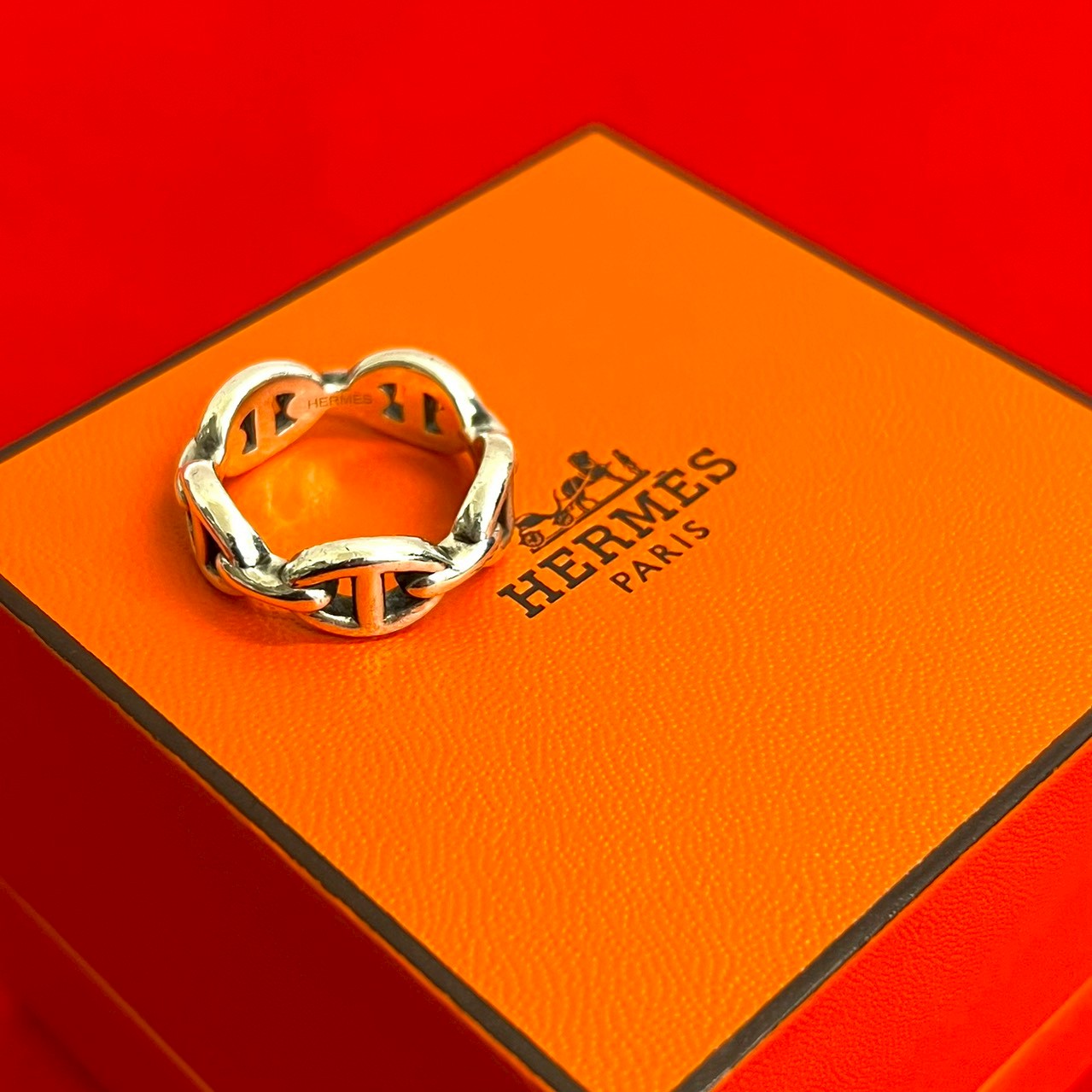HERMES エルメス アンシェネ リング・指輪