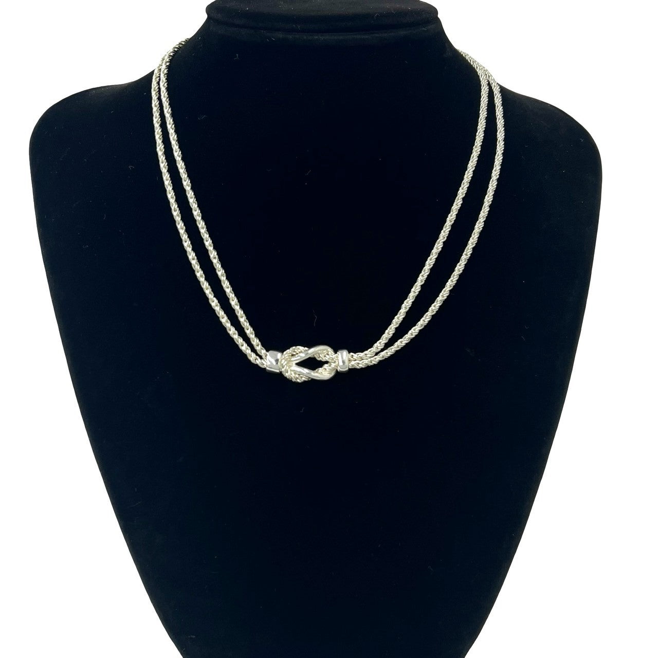 TIFFANY&Co. ティファニー (Vintage) ダブルロープ センターノット ネックレス 2