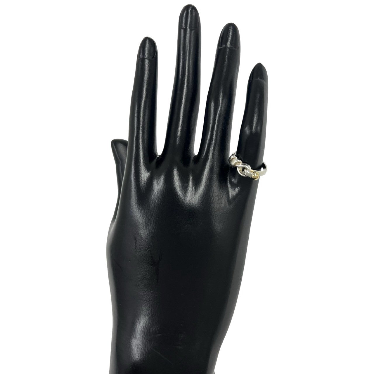 TIFFANY&Co. ティファニー (Vintage) フック&アイ リング 825 K18 750YG 指輪 8号 2