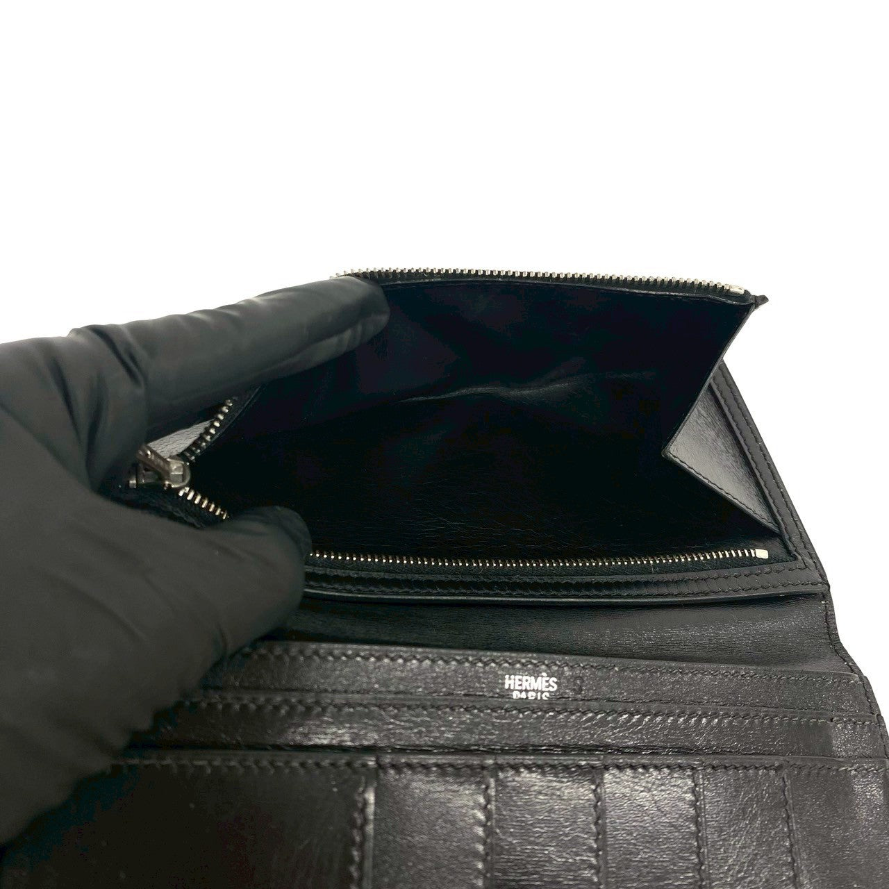 HERMES エルメス ベアン 長財布 ボックスカーフ 10