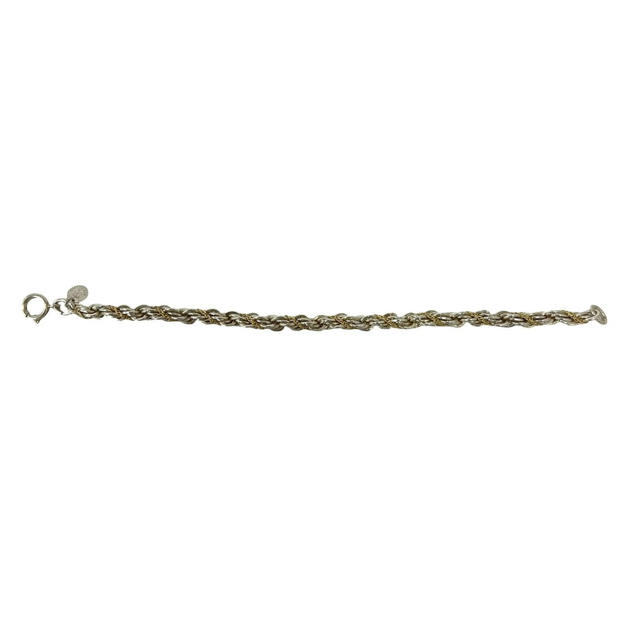 TIFFANY&Co. ティファニー (Vintage) ツイストロープ ブレスレット 925 K14 585 YG 5