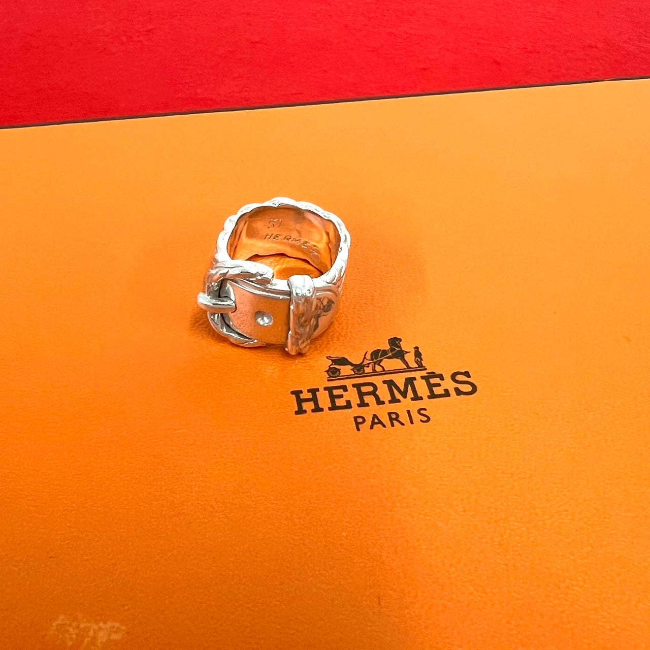 HERMES エルメス (Vintage) ディアンヌ ベルト リング 指輪