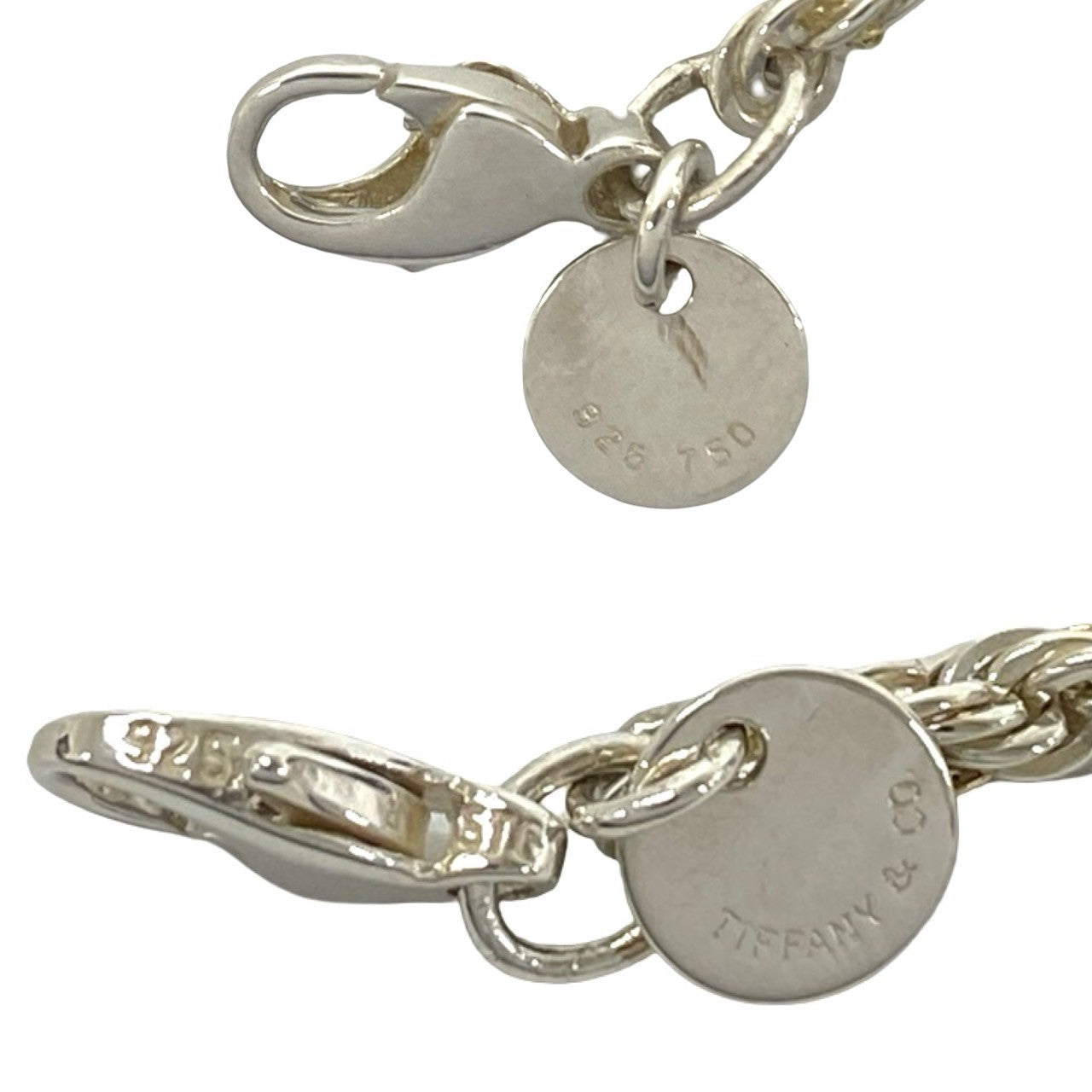 TIFFANY&Co. ティファニー ツイストロープ ブレスレット 925 K18 750 YG 4