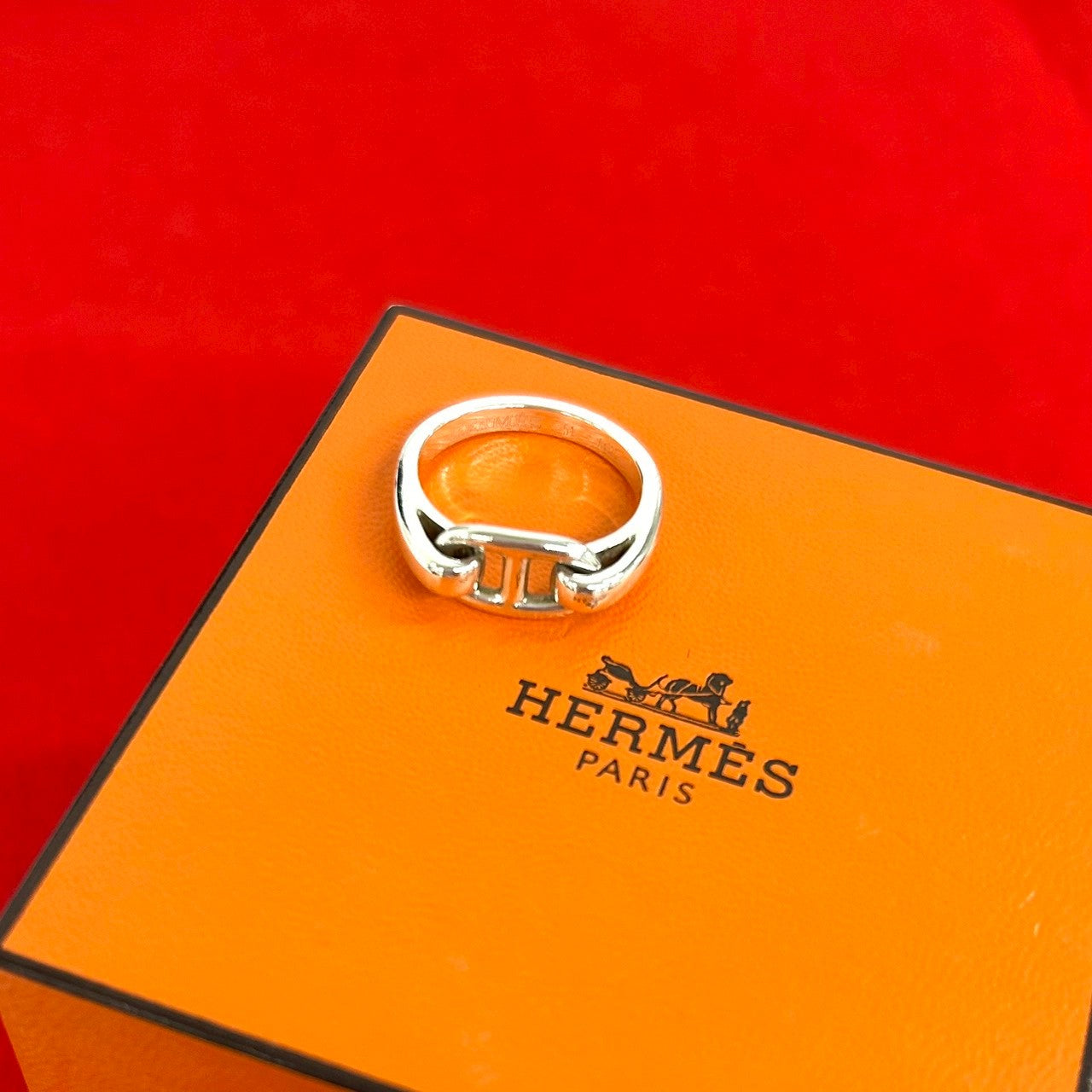 HERMES エルメス シェーヌダンクル リング 指輪