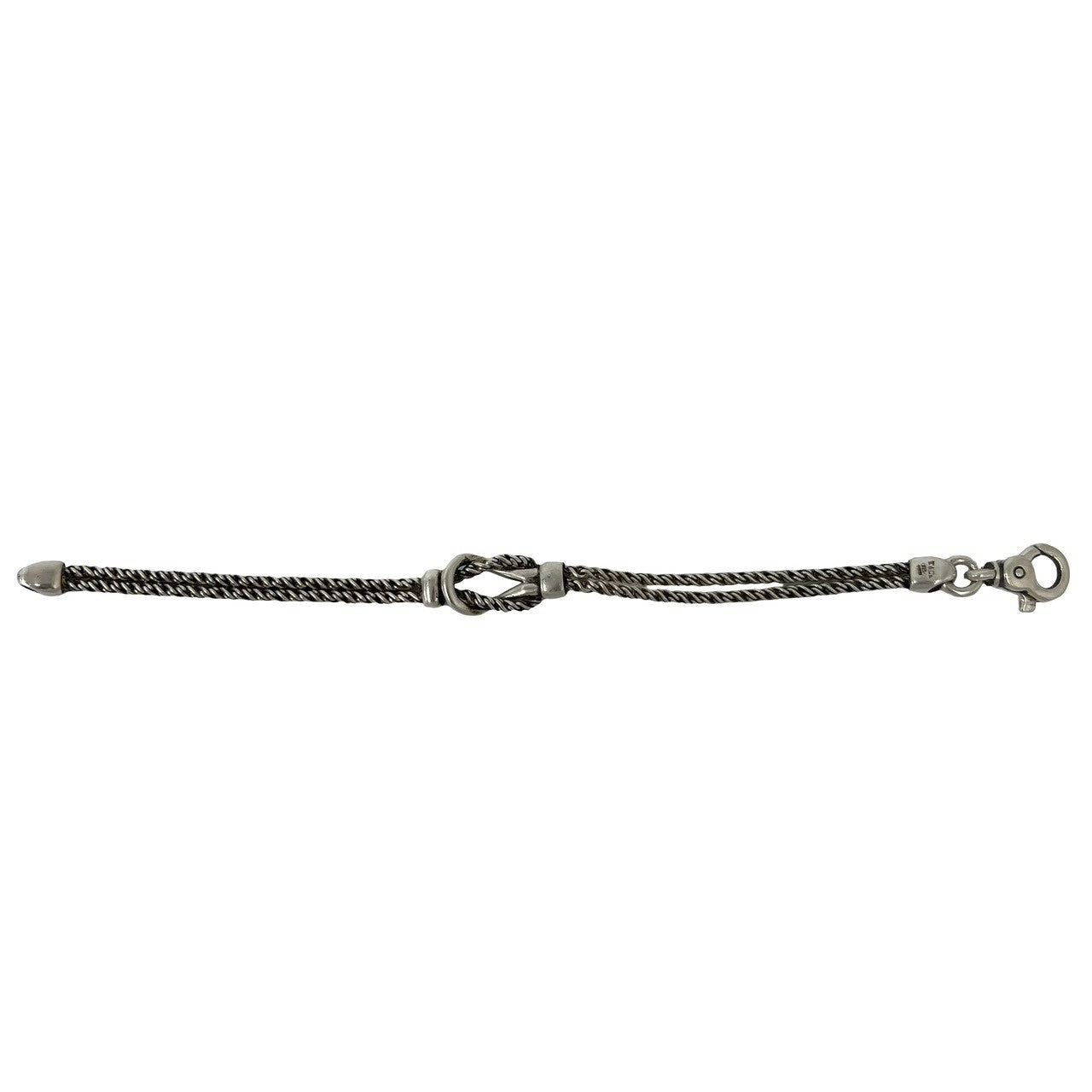 TIFFANY&Co. ティファニー (Vintage) ダブルロープ センターノット ブレスレット 6