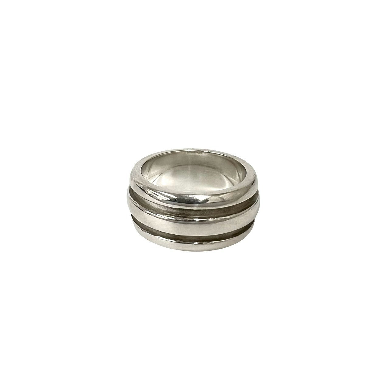 TIFFANY&Co. ティファニー (Vintage) グルーブド ダブルライン リング 指輪 8号 4