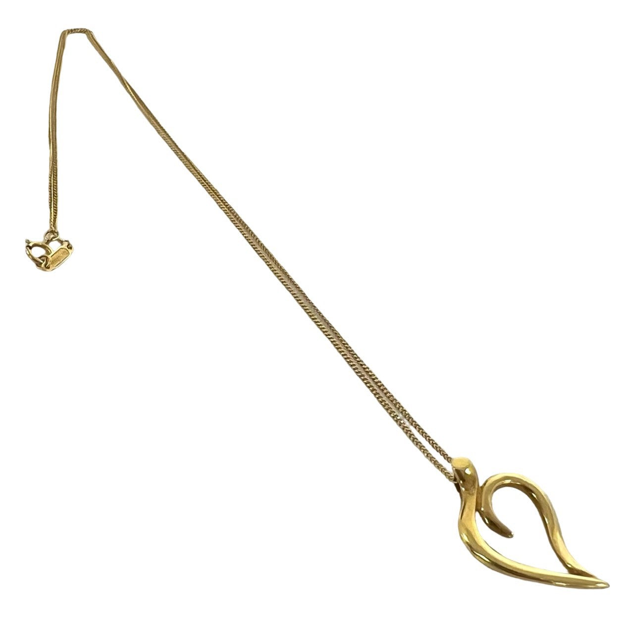 TIFFANY&Co. ティファニー (Vintage) リーフハート ネックレス K18 750 YG 6