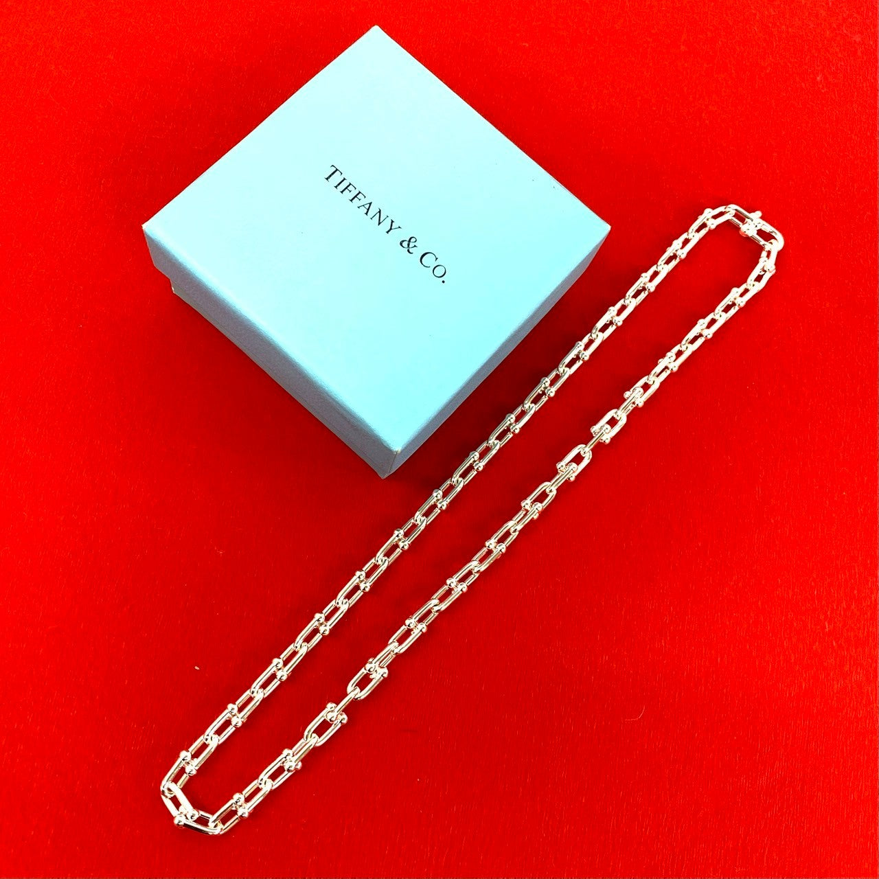 TIFFANY&Co. ティファニー ハードウェア スモールリンク ネックレス