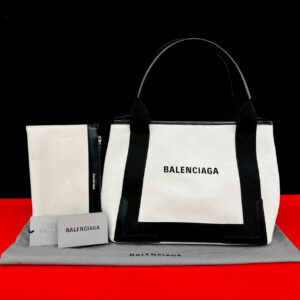 BALENCIAGA バレンシアガ ネイビーカバス トートバッグ