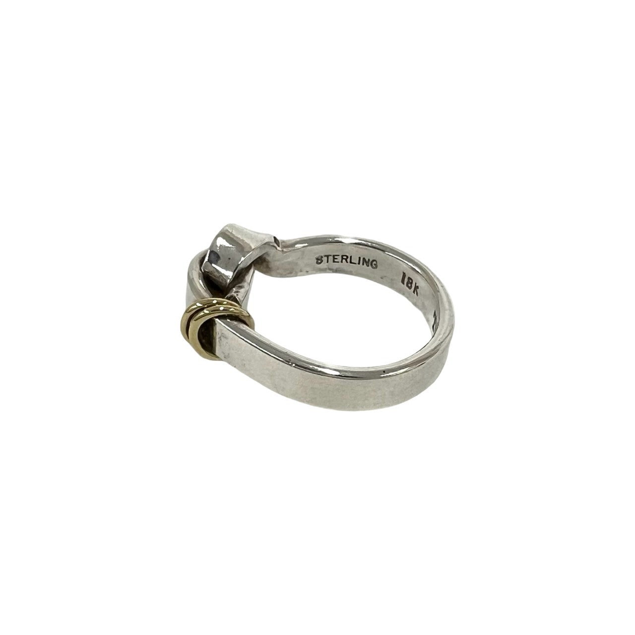 TIFFANY&Co. ティファニー (Vintage) フックアンドアイ リング 指輪 9号 925 K18 750YG 4