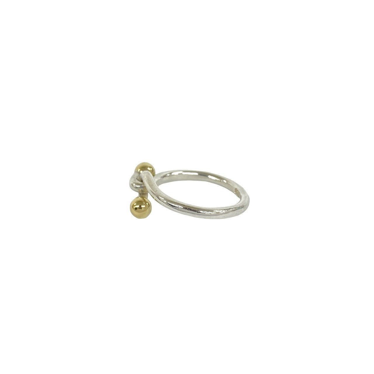 TIFFANY&Co. ティファニー (Vintage) ダブル フック&アイ リング 指輪 925 K18 750 YG 4