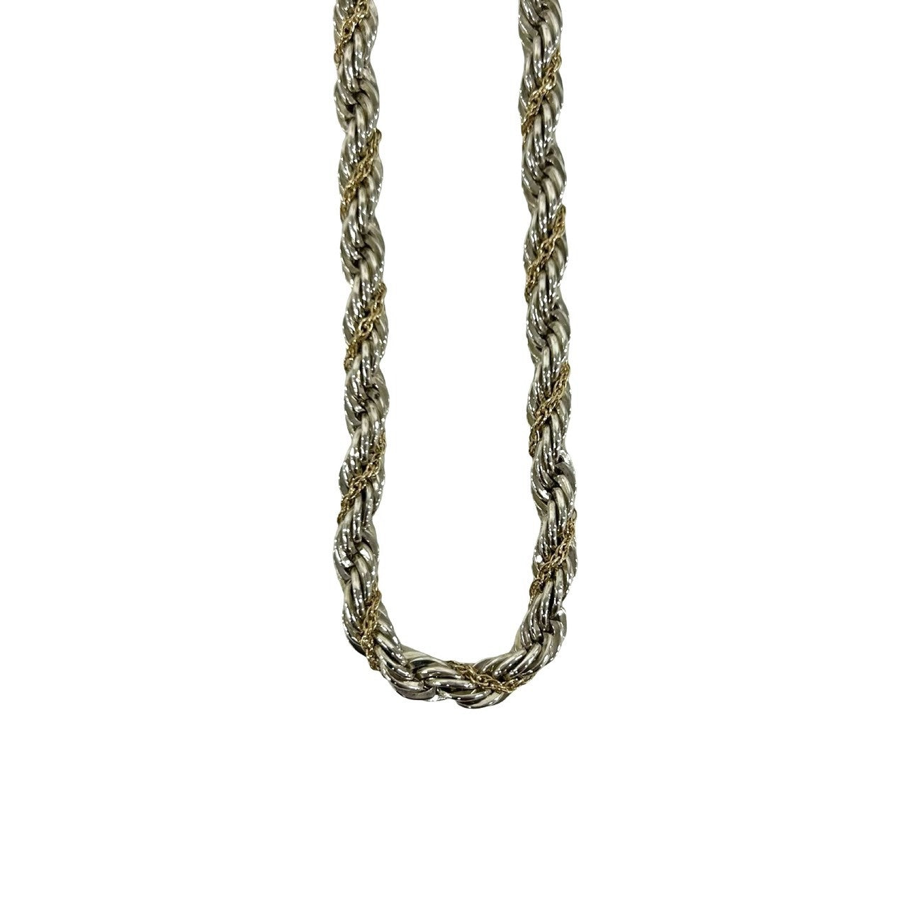 TIFFANY&Co. ティファニー (Vintage) ツイストロープ チェーン ネックレス 925 K14 585YG 5