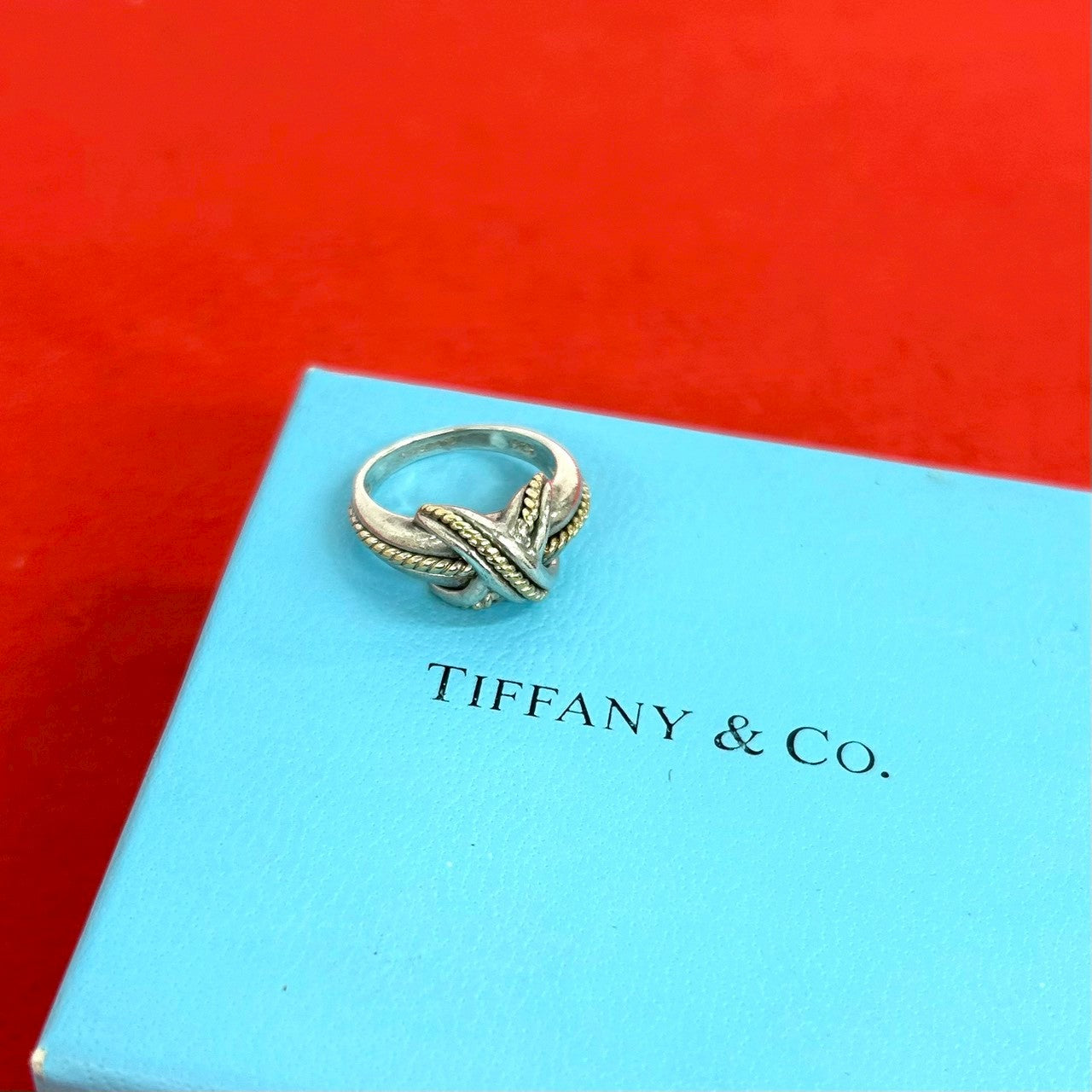 TIFFANY&Co. ティファニー (Vintage) シグネチャー リング 925 K18 750YG 指輪