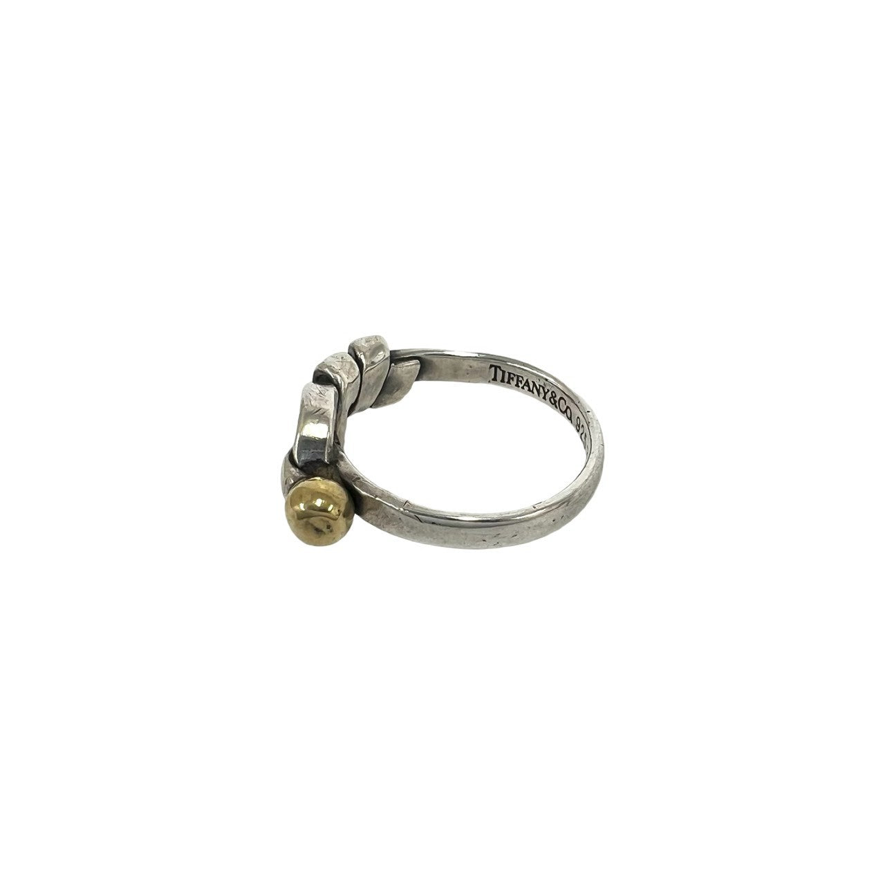 TIFFANY&Co. ティファニー (Vintage) フック&アイ リング 指輪 8号 925 K18 750YG 4