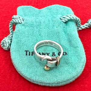 TIFFANY&Co. ティファニー (Vintage) フック&アイ リング 925 K18 750YG 指輪 9号