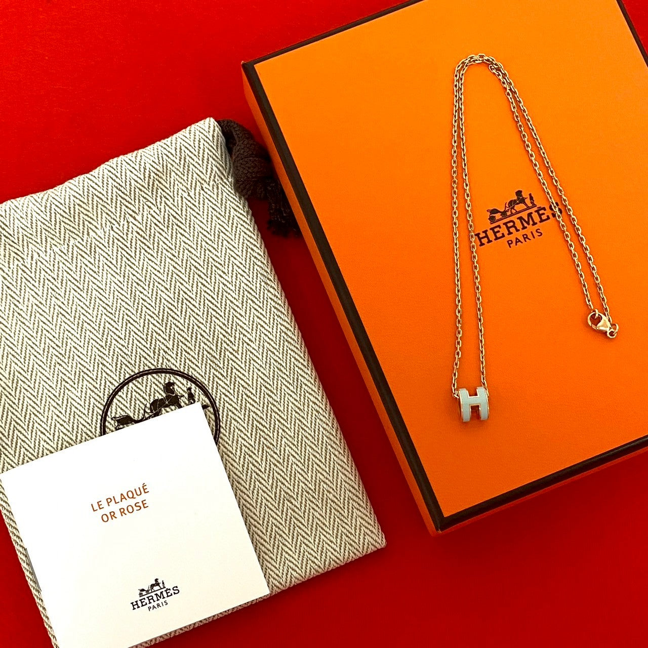 HERMES エルメス ミニポップH ネックレス
