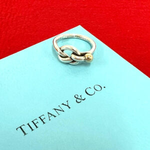 TIFFANY&Co. ティファニー (Vintage) ラブノット リング 指輪 10号 925 K14 585YG