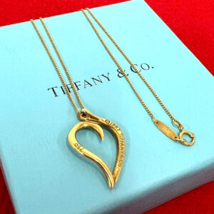 TIFFANY&Co. ティファニー (Vintage) リーフハート ネックレス K18 750 YG