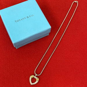 TIFFANY&Co. ティファニー ハート スネーク チェーン ネックレス 925 K18 750YG