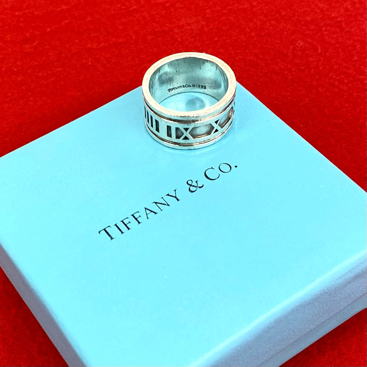 TIFFANY&Co. ティファニー (Vintage) アトラス ワイド リング 指輪 18号