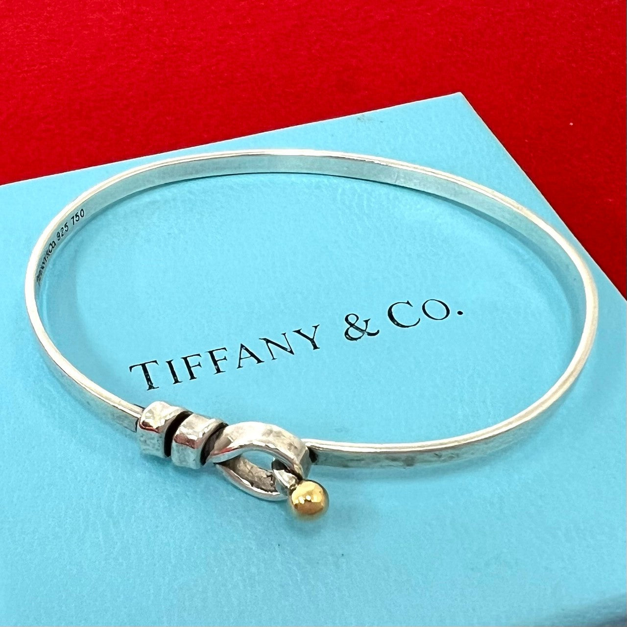 TIFFANY&Co. ティファニー (Vintage) フック&アイ ブレスレット 925 K18 750YG