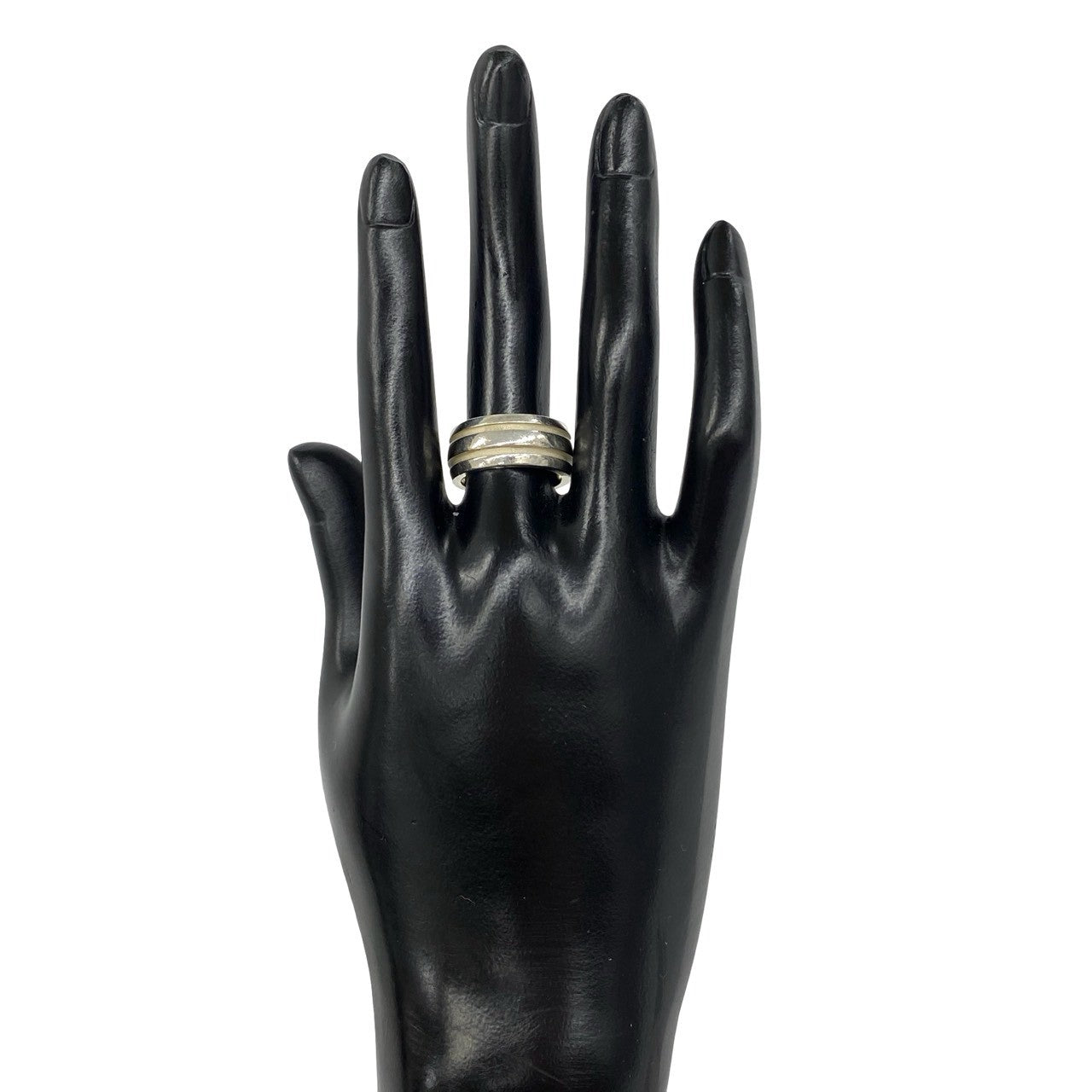 TIFFANY&Co. ティファニー (Vintage) グルーブド ダブルライン リング 指輪 12号 2