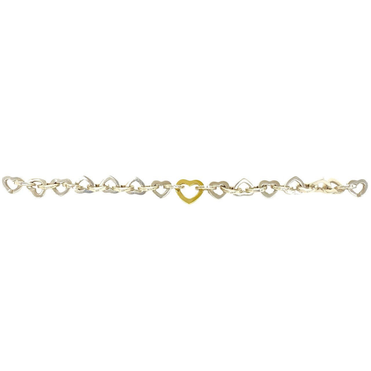 TIFFANY&Co. ティファニー ハートリンク コンビ ブレスレット 925 K18 750YG 5