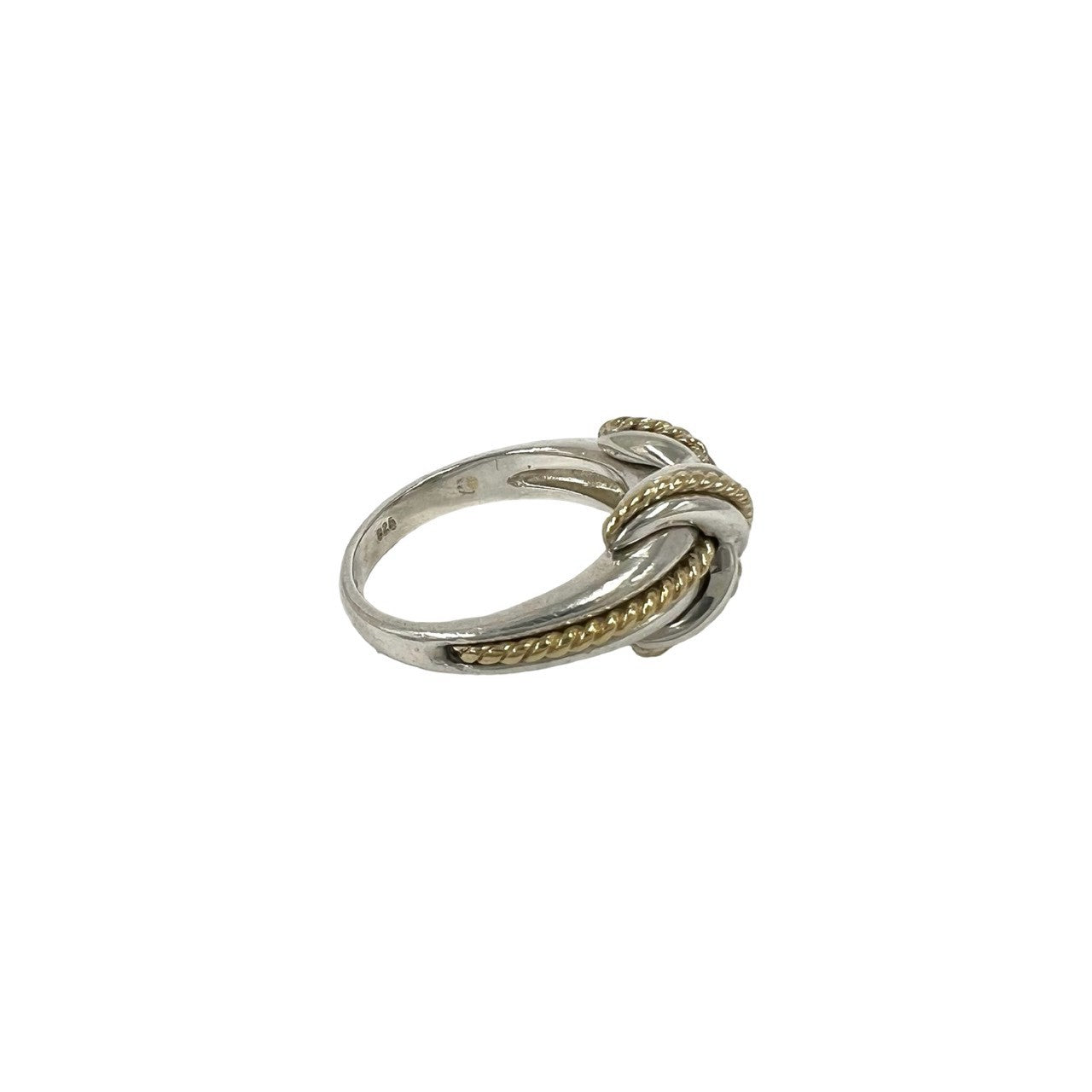 TIFFANY&Co. ティファニー (Vintage) シグネチャークロス リング 指輪 13号 925 K18 750 YG 5