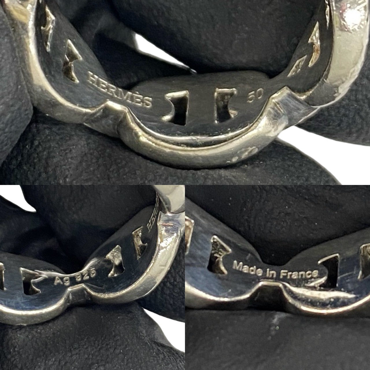 HERMES エルメス アンシェネ リング 指輪 3