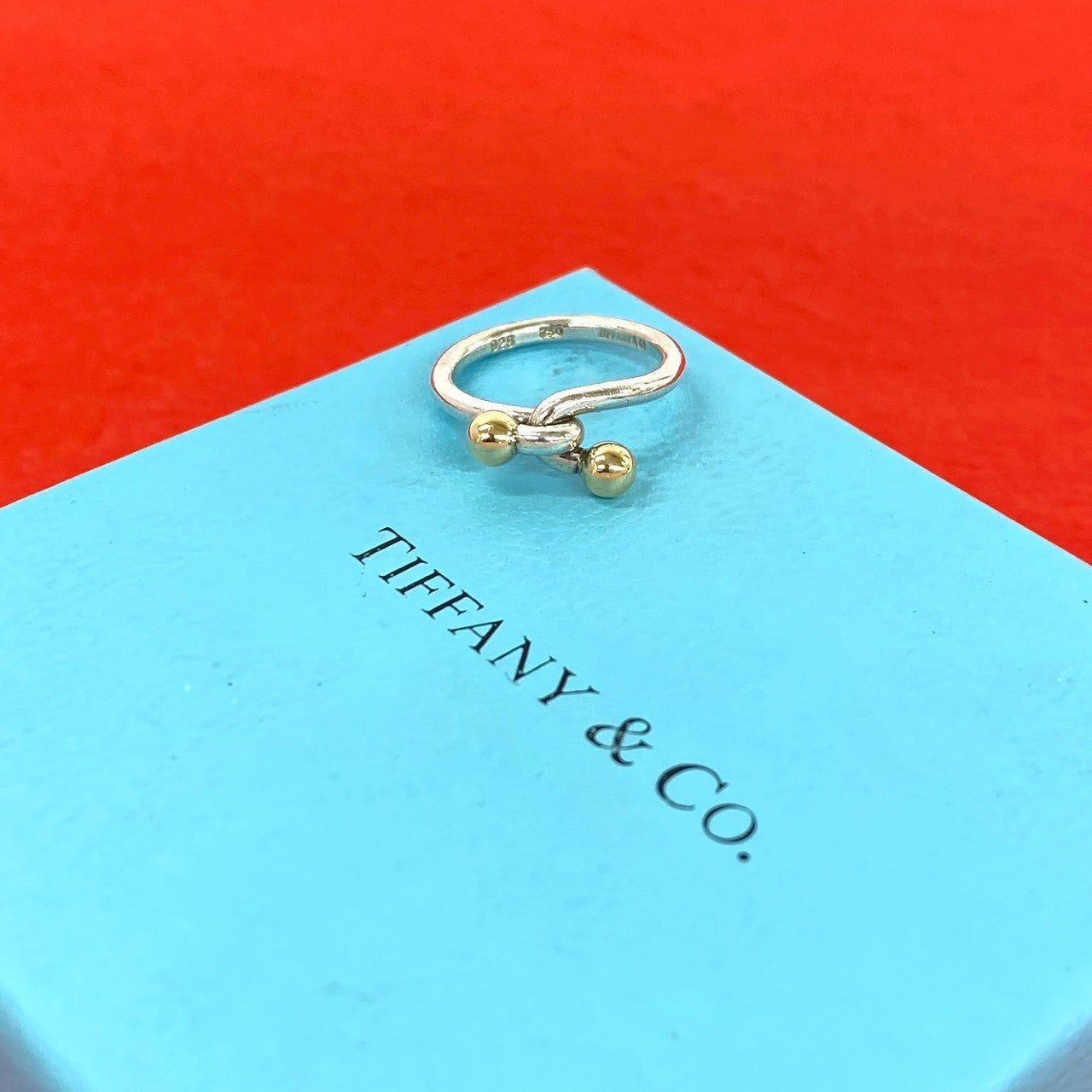 TIFFANY&Co. ティファニー (Vintage) フック&アイ リング 指輪 925 K18 750YG
