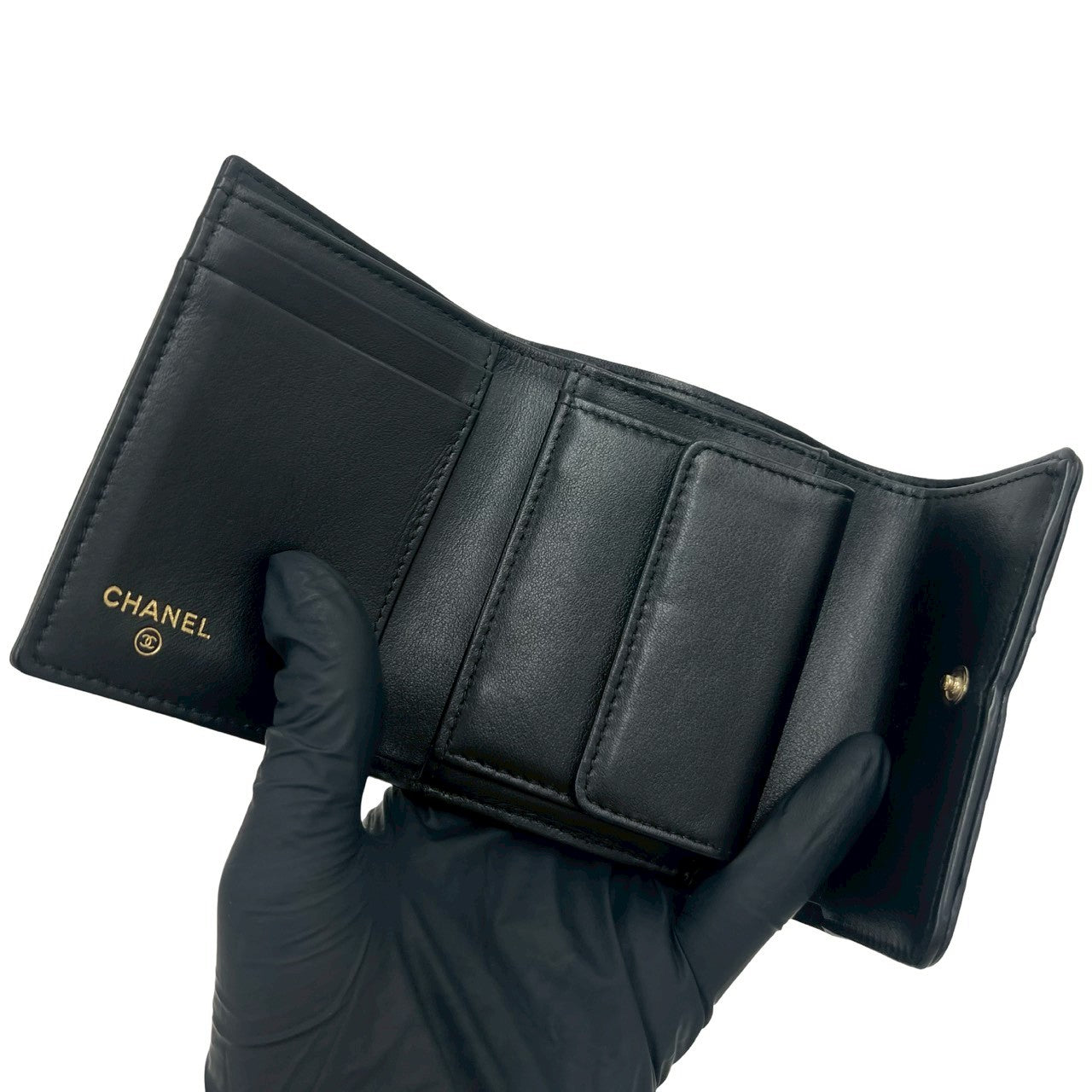 CHANEL シャネル CCフィリグリー 三つ折り財布 7