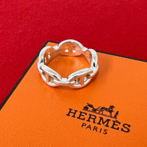 HERMES エルメス シェーヌダンクル アンシェネ PM 指輪 14号 表記サイズ #54
