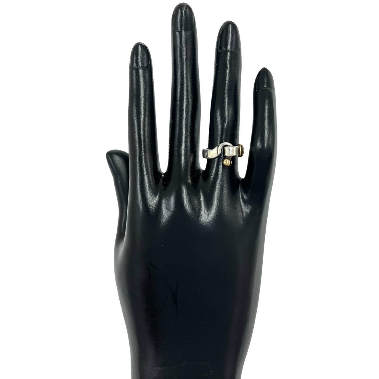 TIFFANY&Co. ティファニー (Vintage) フック&アイ ラブノット リング 指輪 12号 925 K18 750YG 2