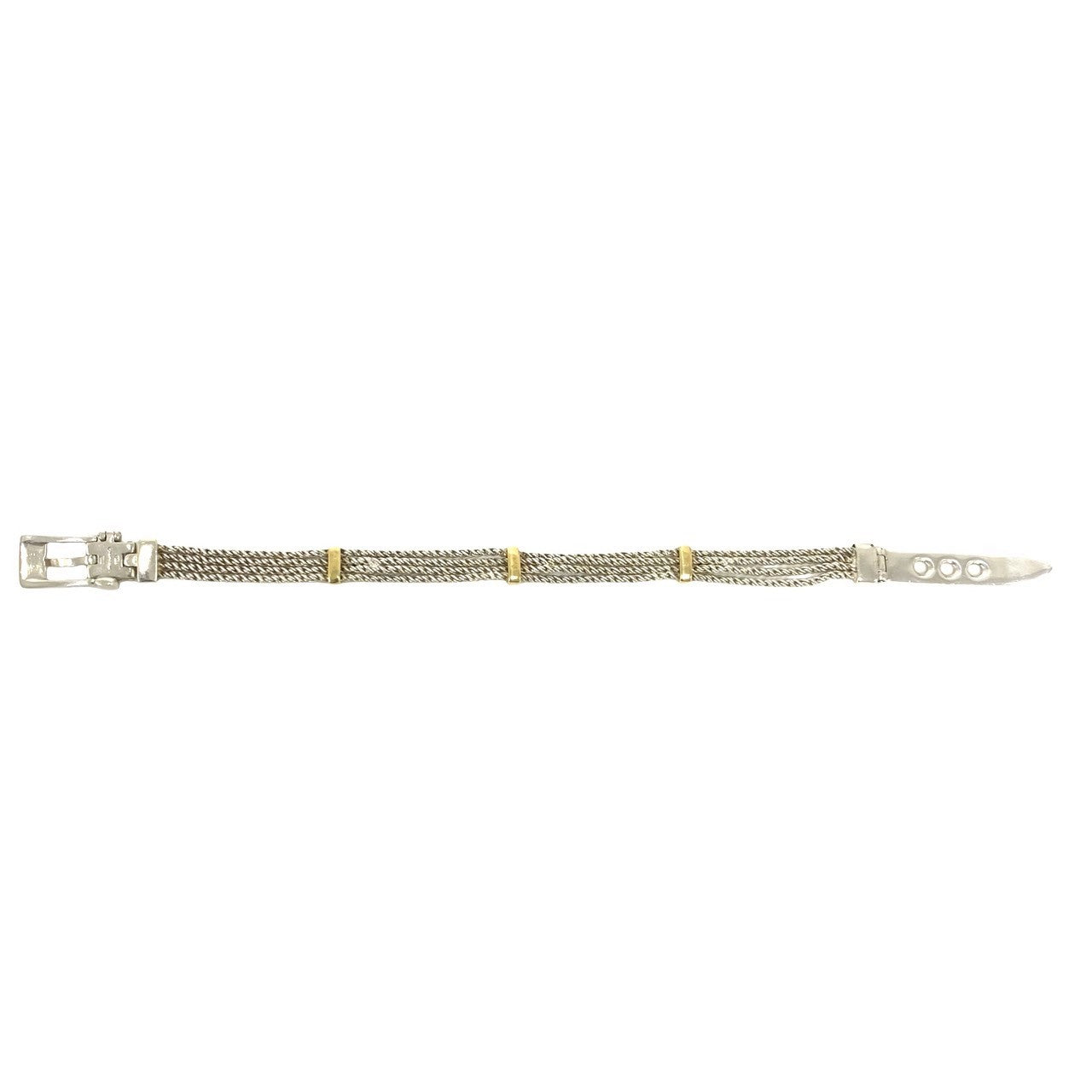 TIFFANY&Co. ティファニー (Vintage) Tロープ ブレスレット 925 K18 750YG 6