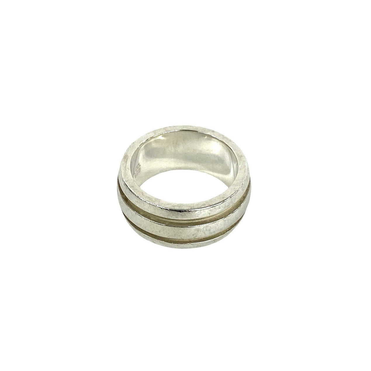 TIFFANY&Co. ティファニー (Vintage) グルーブド ダブルライン リング 指輪 12号 5