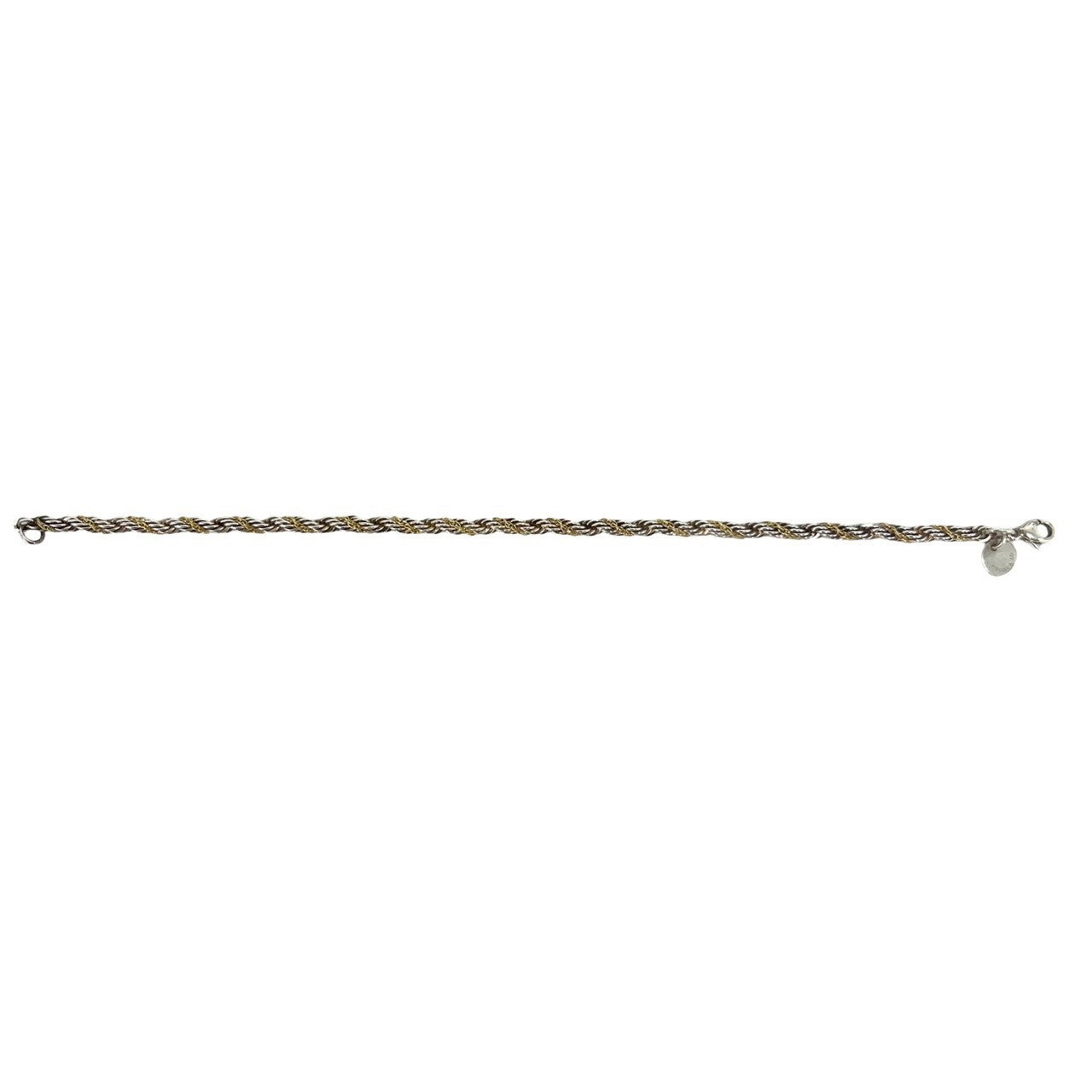 TIFFANY&Co. ティファニー (Vintage) ツイスト チェーン ブレスレット 925 K18 750YG 6