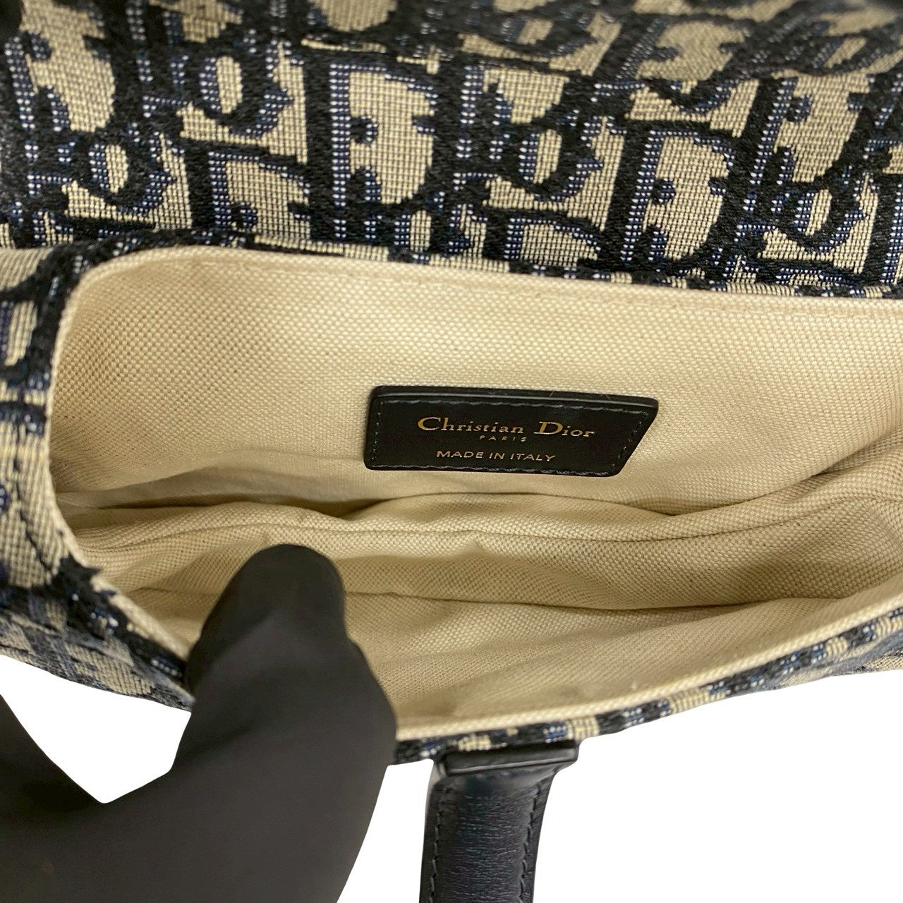 Christian Dior ディオール オブリーク サドルバッグ ショルダーバッグ 9