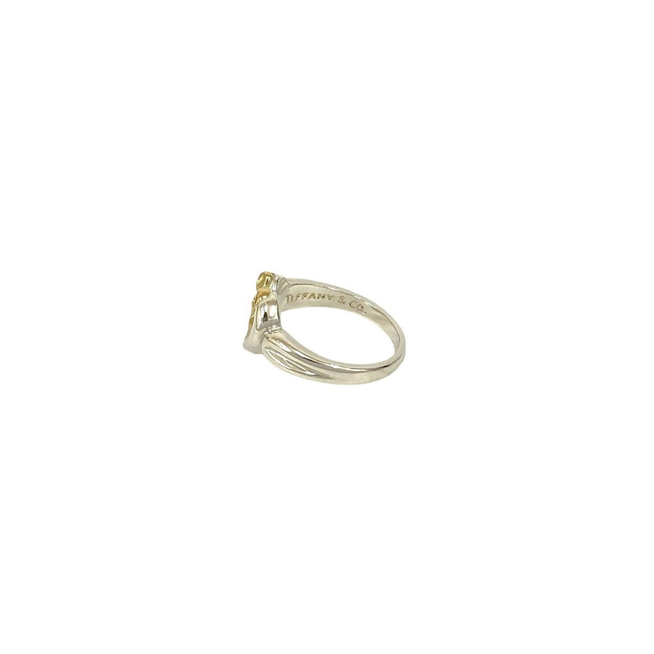 TIFFANY&Co. ティファニー ハート リボン コンビ リング 指輪 4