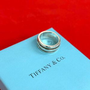 TIFFANY&Co. ティファニー (Vintage) グルーブド ダブルライン リング 指輪