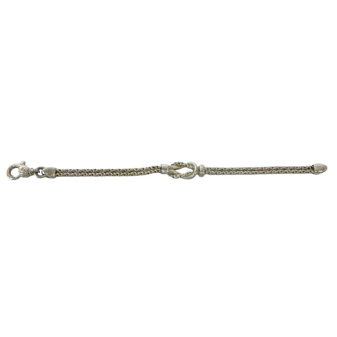 TIFFANY&Co. ティファニー (Vintage) ダブルロープ センターノット ブレスレット 6