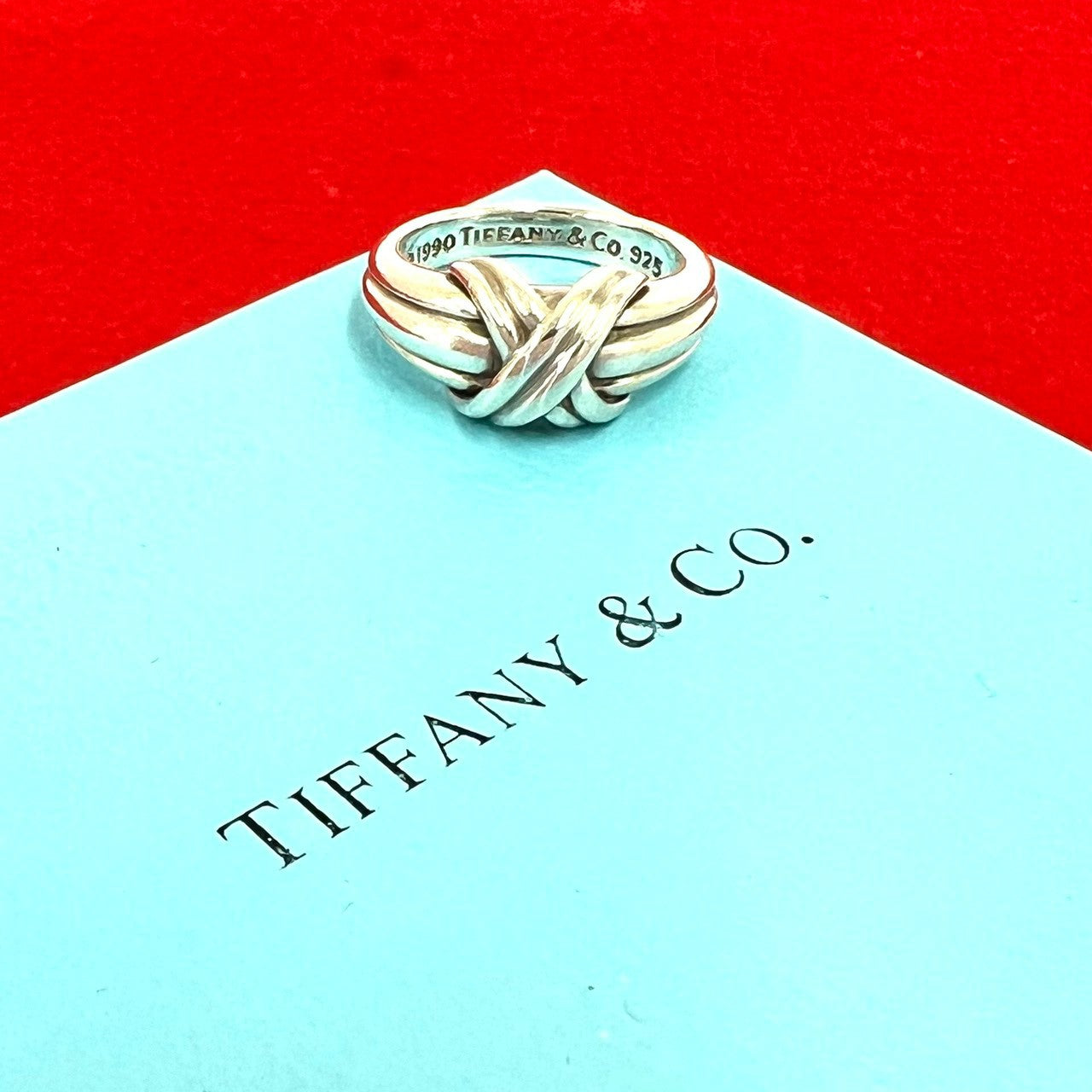 TIFFANY&Co. ティファニー (Vintage) シグネチャークロス リング 指輪 11号