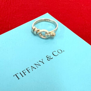 TIFFANY&Co. ティファニー (Vintage) フックアンドアイ リング 指輪 12号 925 K18 750YG