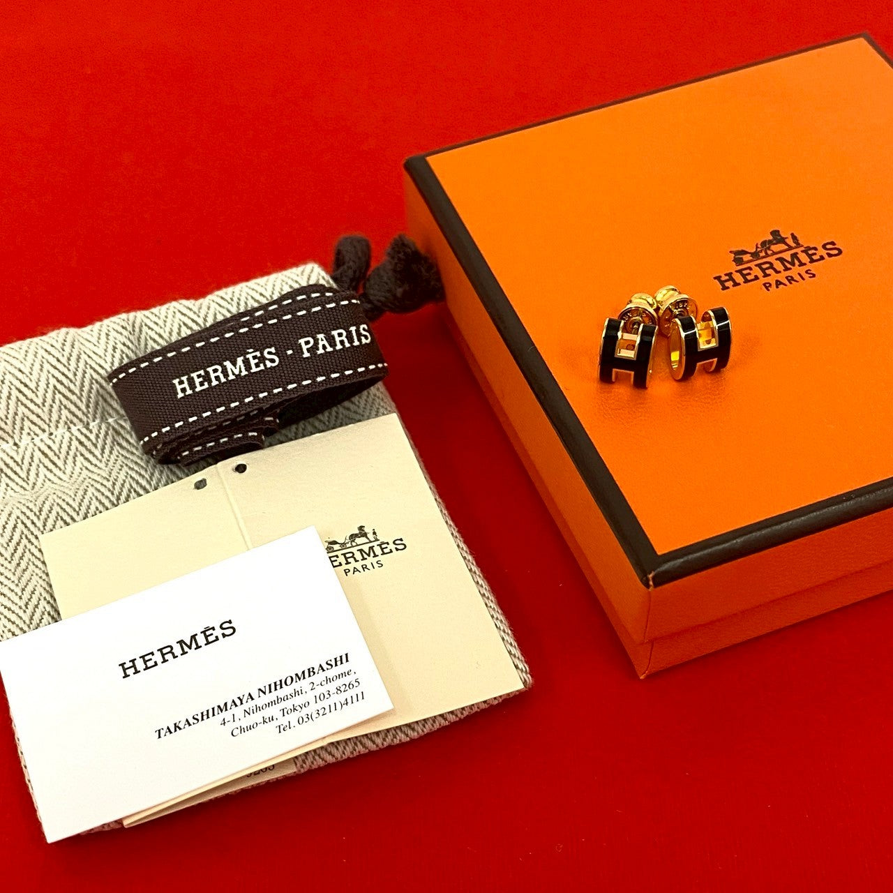 HERMES エルメス ミニ ポップアッシュ ピアス